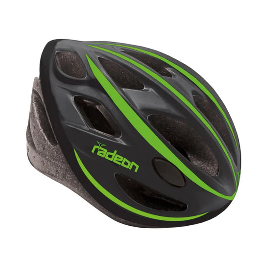 MVTEK Casco RADEON Nero/Verde - Taglia Unica (58/61cm)