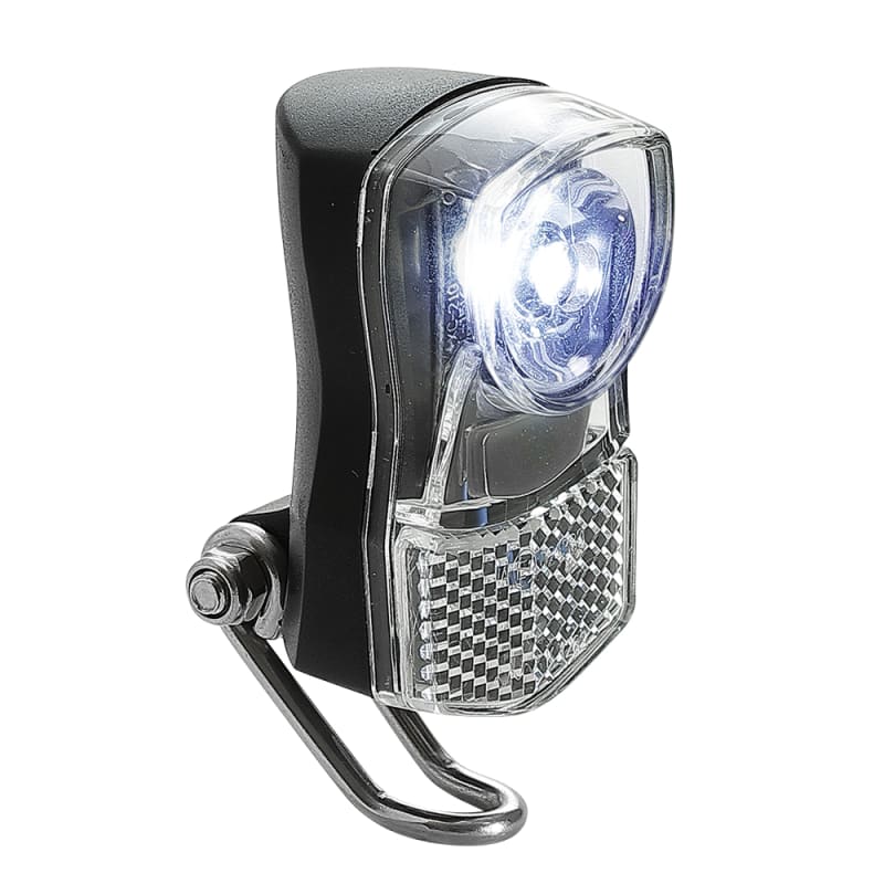 MVTEK Fanale Anteriore a Batteria 1 Led 72 Lumens - Attacco al Telaio