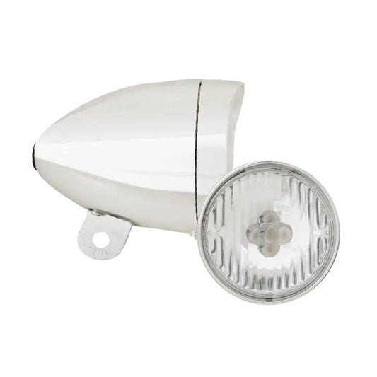 MVTEK Fanale Anteriore per Dinamo VINTAGE in Acciaio Argento