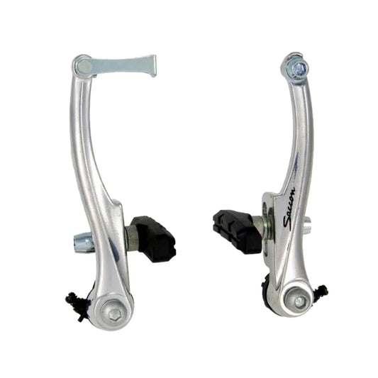 MVTEK V-Brake in Alluminio Pressofuso - H102mm x Pattini: 55mm Argento