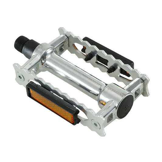 MVTEK Pedali VINTAGE in Alluminio Argento - Perno su Sfere 100x58x24mm