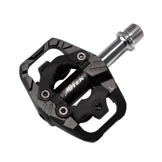 MVTEK Pedali MTB SPD in Alluminio con Perno su Cuscinetto 85x85x40mm