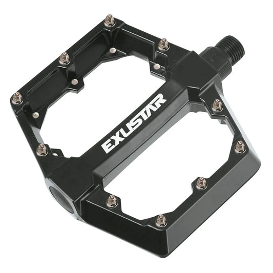 EXUSTAR Pedali E-PB531 BMX/FREESTYLE in Alluminio Nero - FLAT 105x108mm