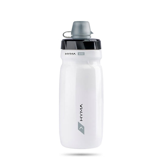 RACEONE Borraccia HYMA 600ml Bianco con Cover Protezione Tappo