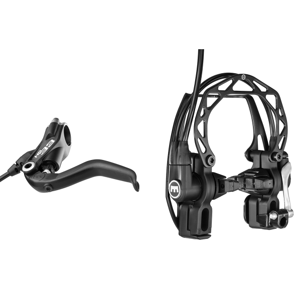 MAGURA KIT FRENO HS33 R - LEVA 4 DITA, NERO