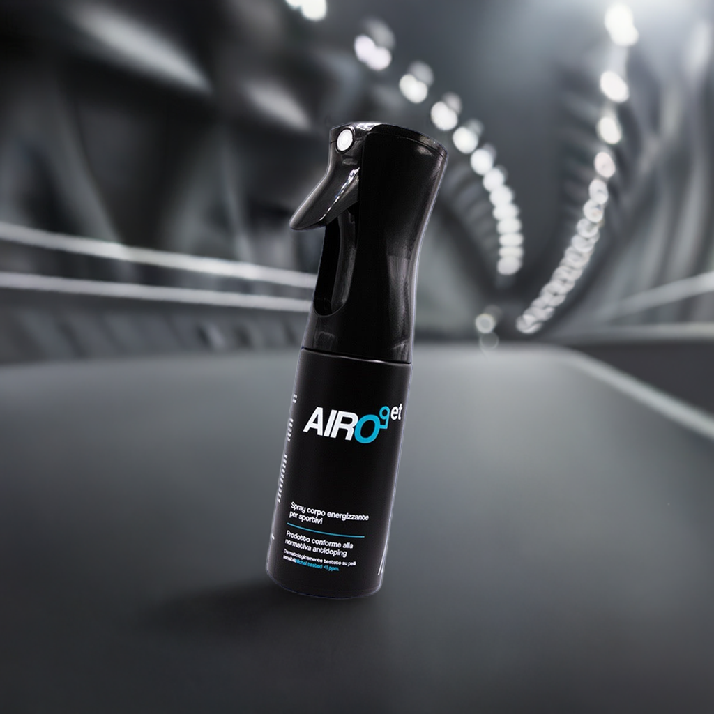 AIROGET Spray corpo energizzante per sportivi