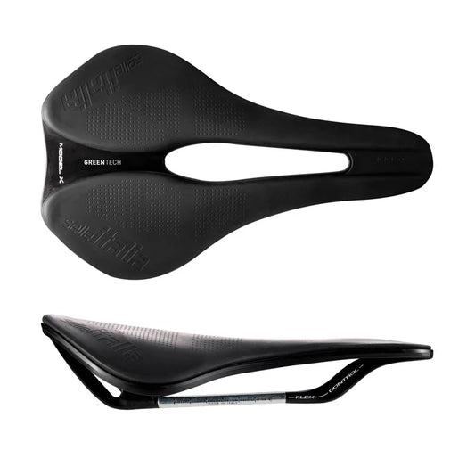 SELLE ITALIA Sella 145x245mm MODEL X GREEN (L3) Superflow Nero - 299gr