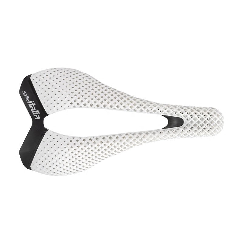 SELLE ITALIA Sella 130x242mm SLR CARBON 3D (S3) con Foro - 137gr Opal White