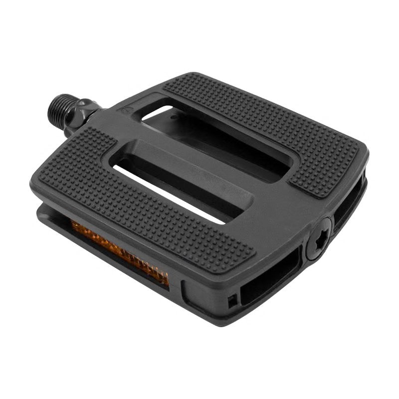 MVTEK Pedali FLAT GRIP in Termoplastica Nero - su Cuscinetti 112x86mm