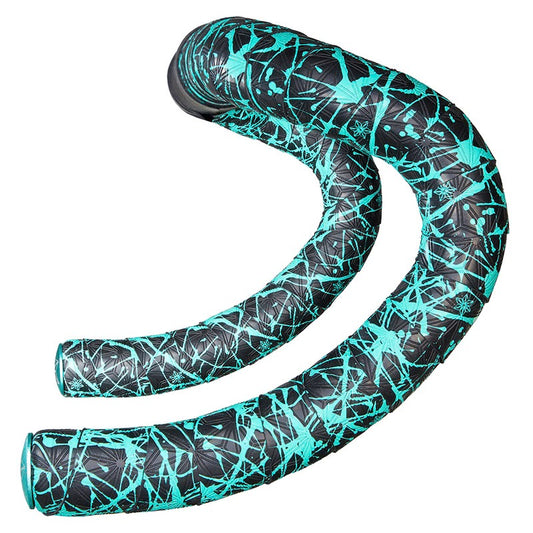 SUPACAZ Nastro Manubrio 2200x30mm in Super Sticky Kush Splat Celeste