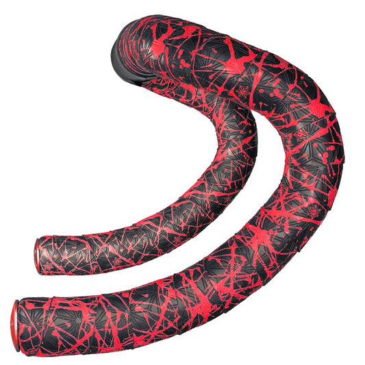 SUPACAZ Nastro Manubrio 2200x30mm in Super Sticky Kush Splat Rosso