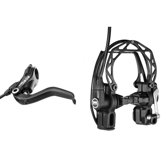 MAGURA KIT FRENO HS33 R - LEVA 4 DITA, NERO